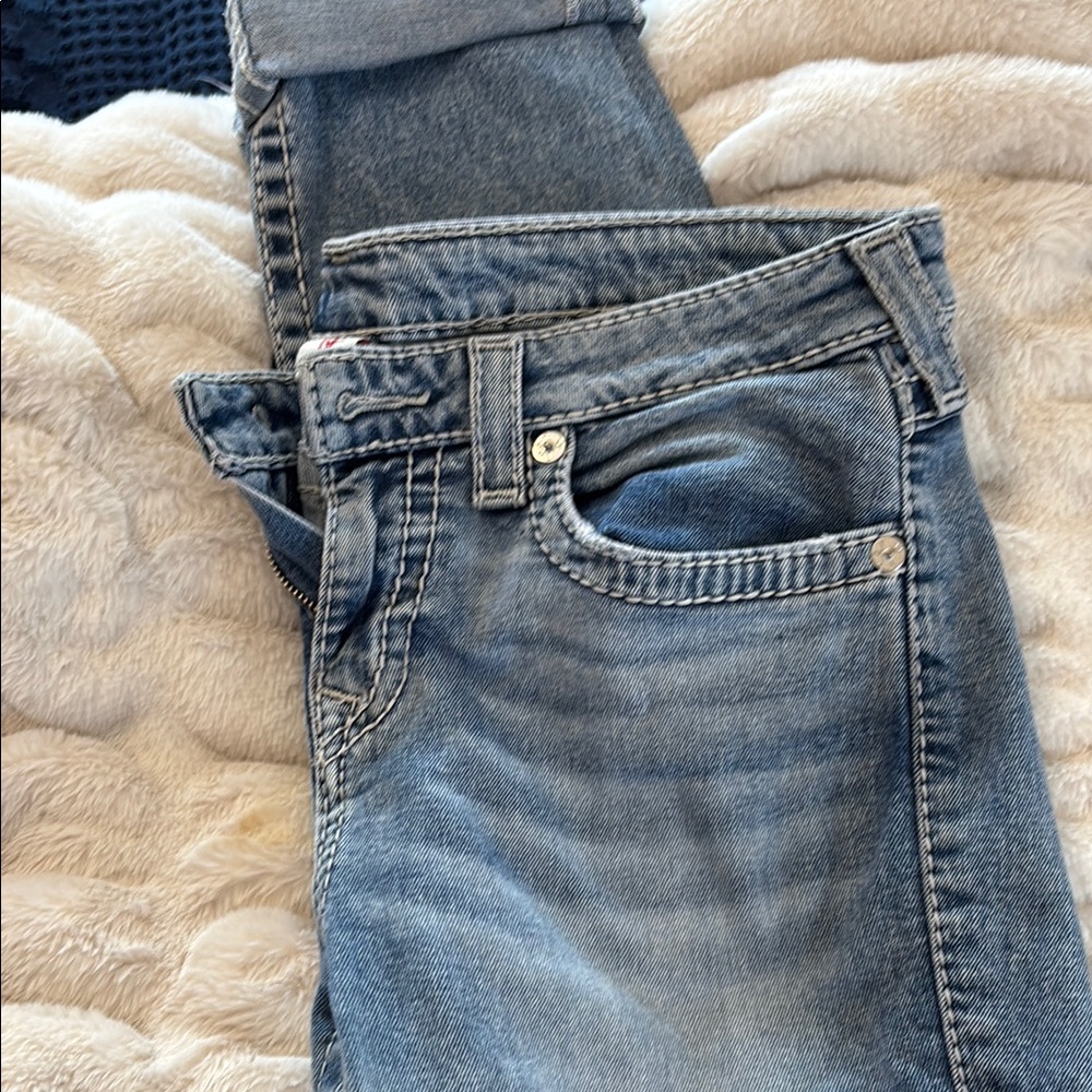 True Religion Blue Boyfriend Jeans